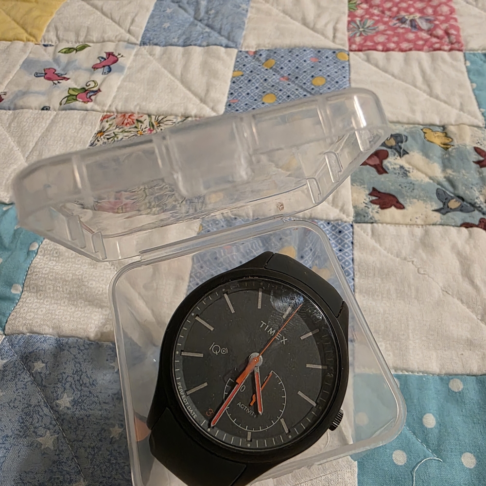 Timex Black and Orange Men's Watch